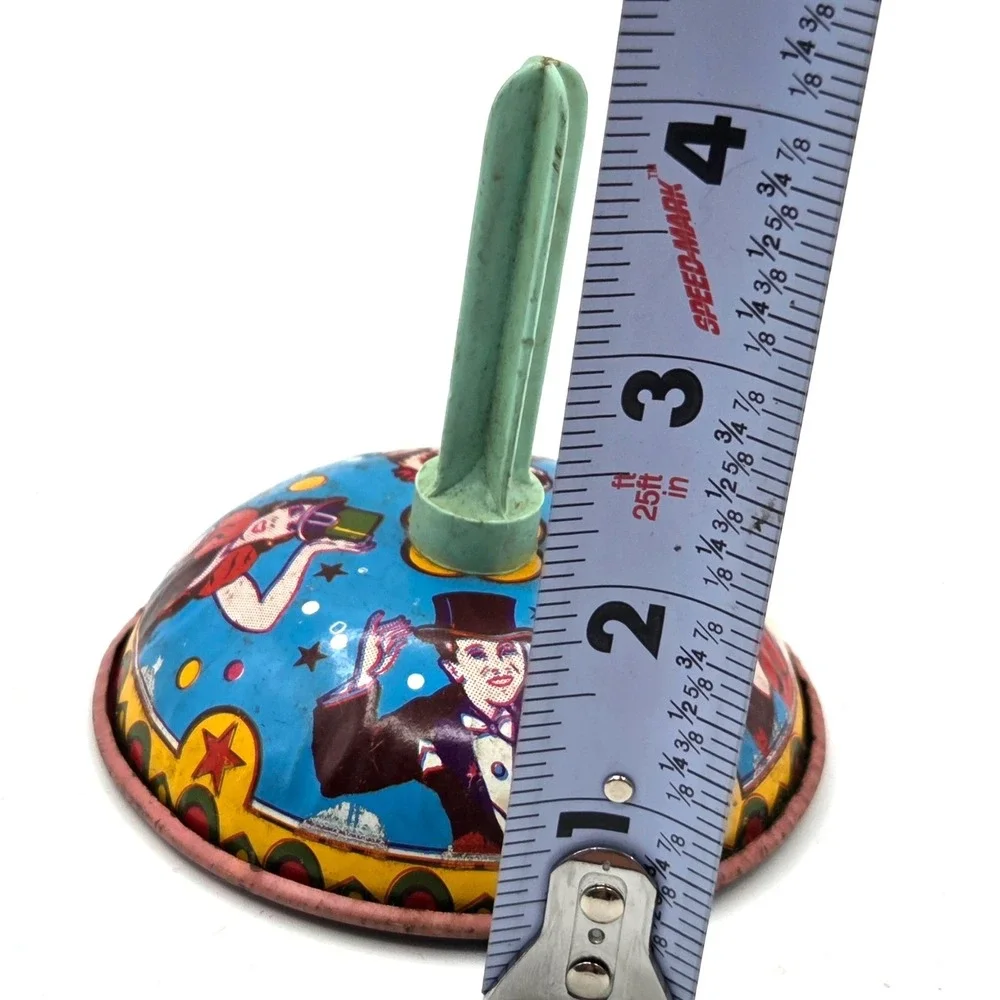 VINTAGE US TOY MFG Noise Maker Party Rattle or Bell Ringer Dancer & Magician